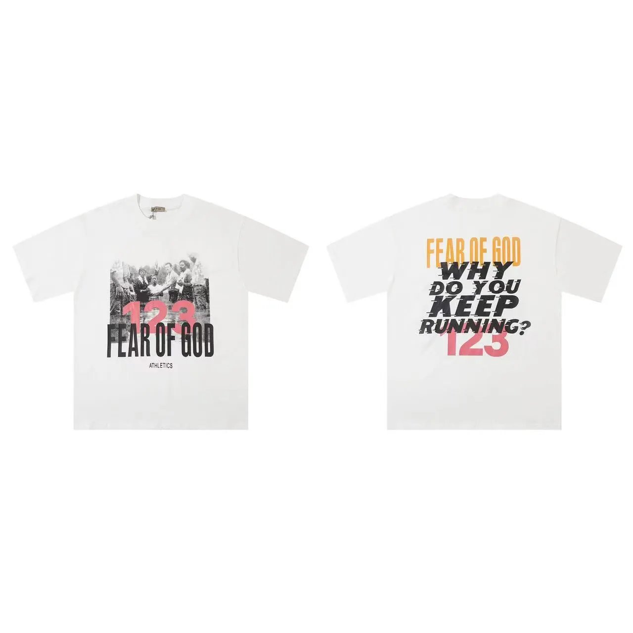 Fear of God T-Shirts Essentials Arched Logo Short-Sleeve T-Shirt — 22