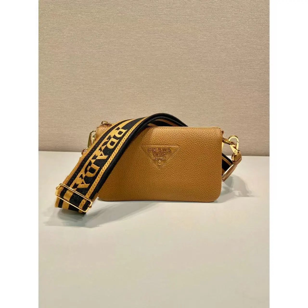 Prada Handbags Top-Handle Zip Satchel with Detachable Shoulder Strap — 14