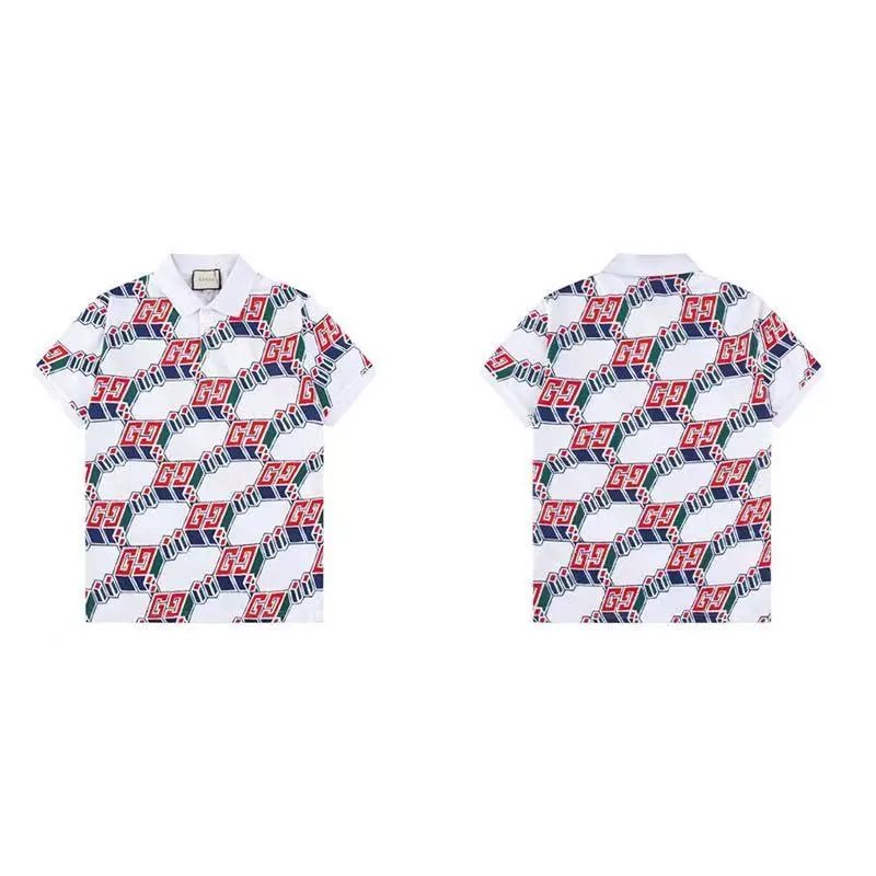 Gucci Shirts Short-Sleeve Polo Shirt — 35
