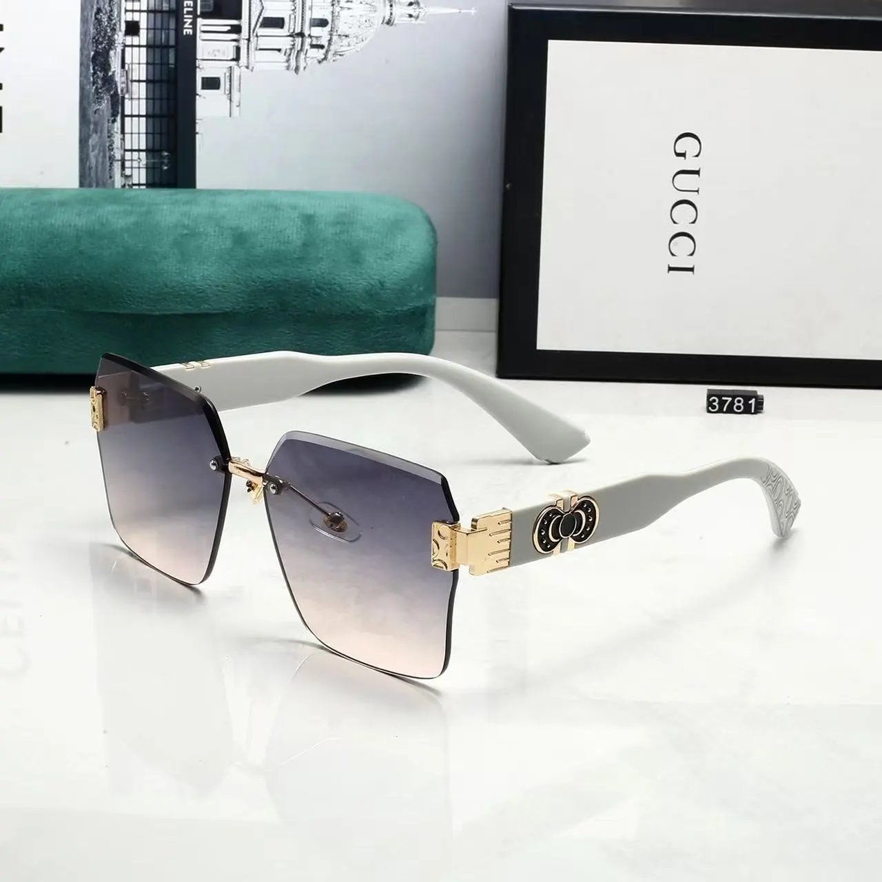 Gucci Eyewear 2293 Oversized Square Sunglasses — 10
