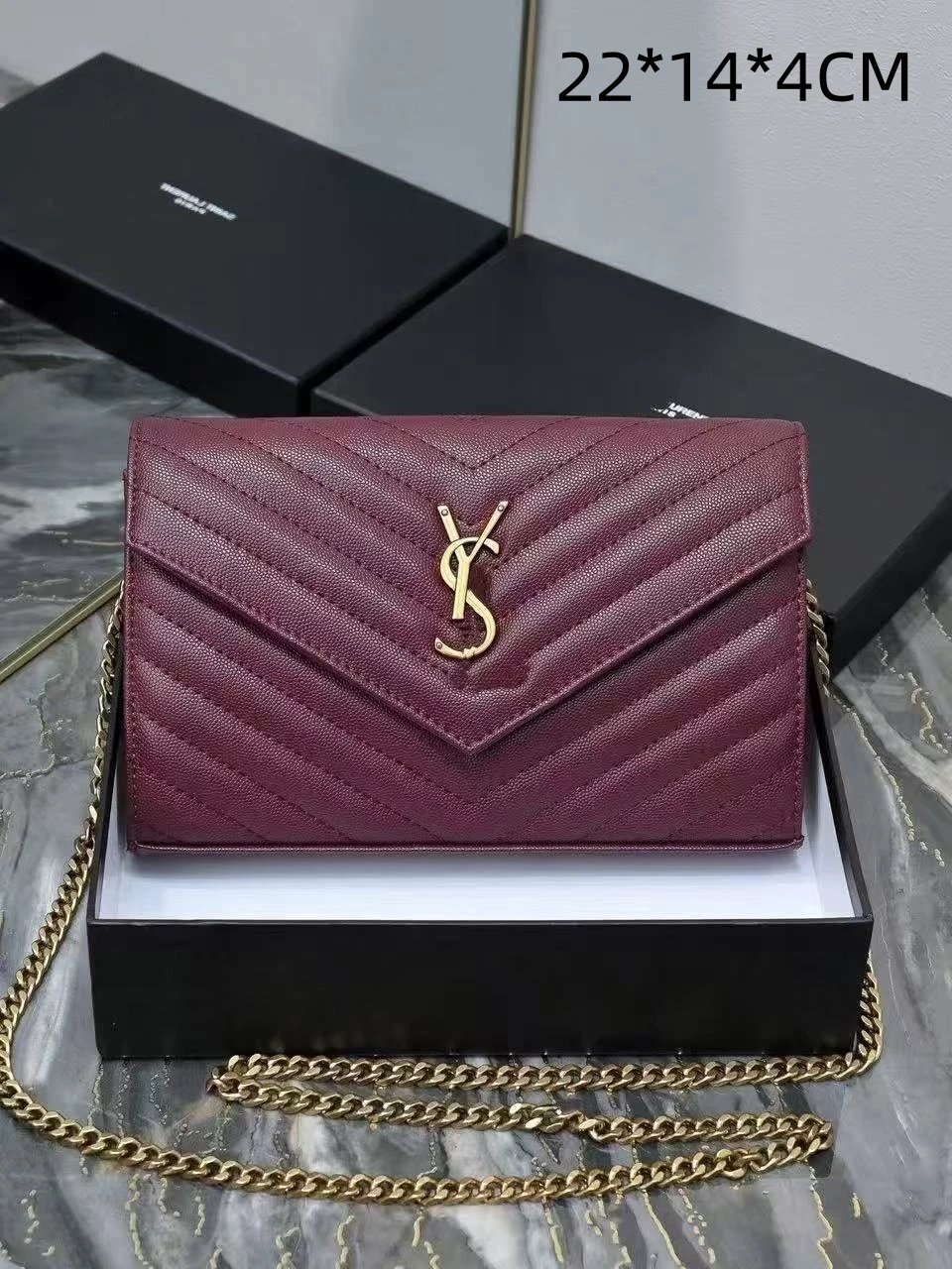 Saint Laurent Crossbody Bags YSL Monogram Flap Bag — 33