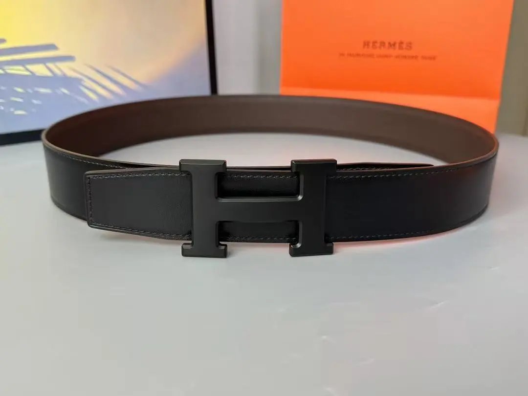 Hermès Belts K1-0118 H-Buckle Leather Belt — 15