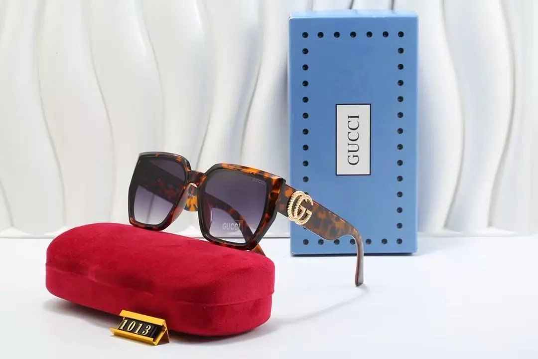 Gucci Eyewear Square Metal-Frame Sunglasses — 13