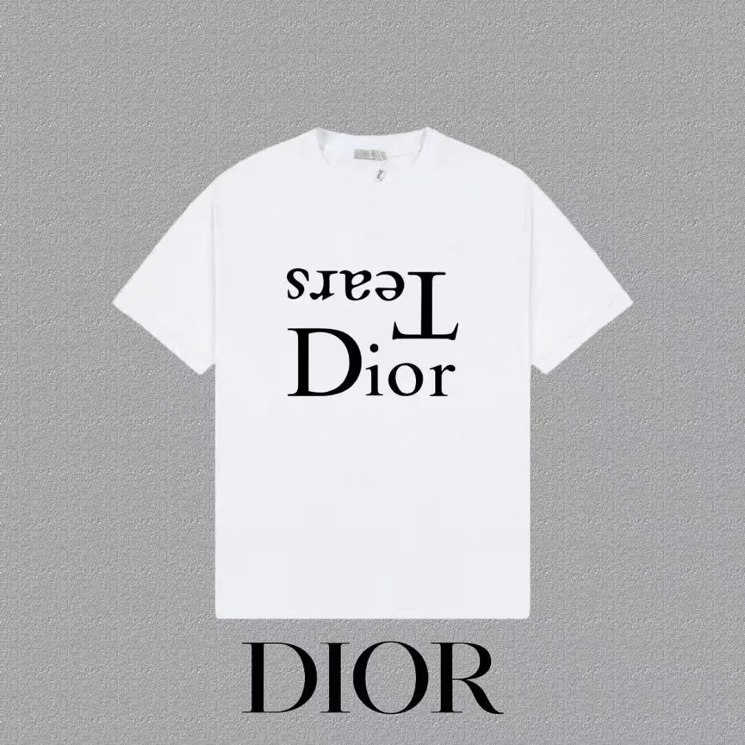 Dior T-Shirts Logo Print Short-Sleeve image 7