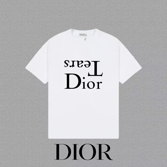 Dior T-Shirts Logo Print Short-Sleeve product detail image 7