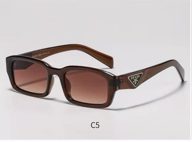 Prada Eyewear Square-frame sunglasses with triangle logo temples image 15