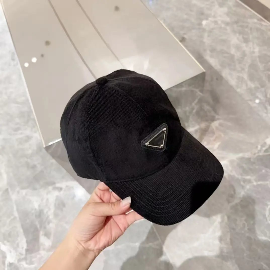 Prada Hats Triangle Plaque Baseball Cap — 28