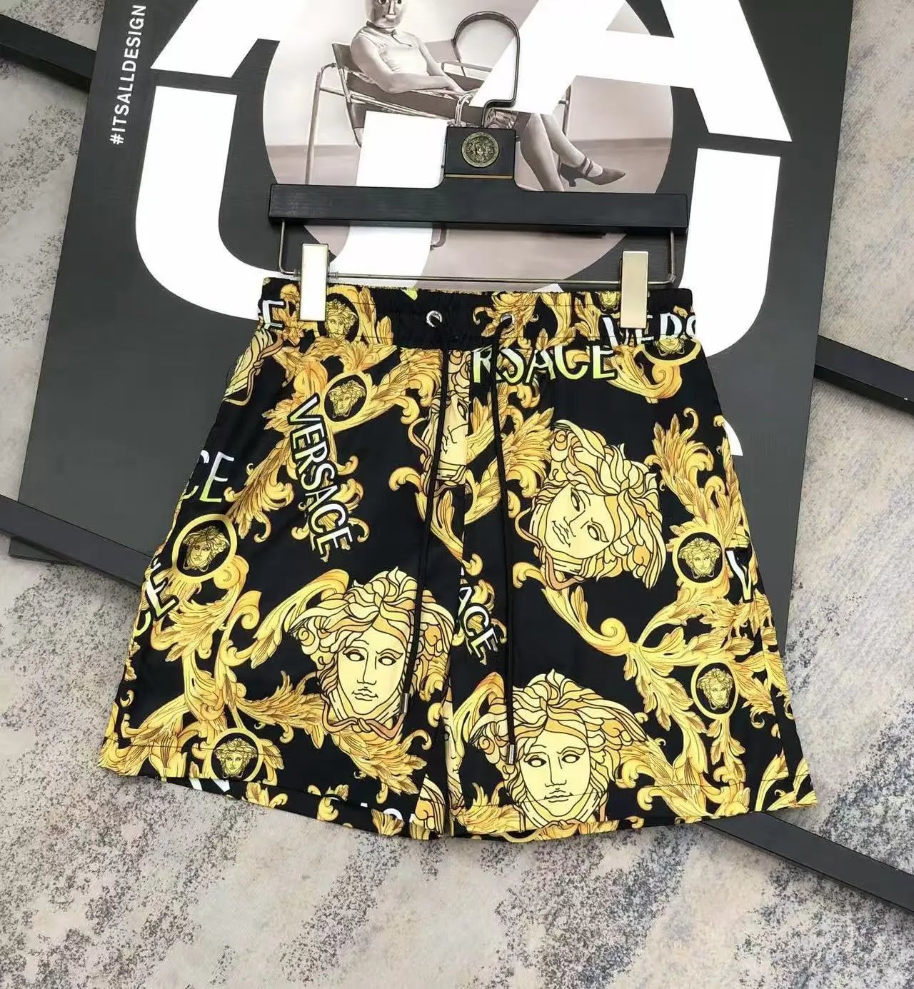 Dior Swimwear Logo Print Swim Shorts — 29