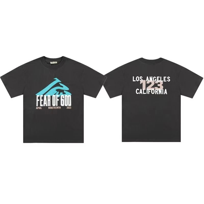 Fear of God T-Shirts Essentials Arched Logo Short-Sleeve T-Shirt — 23