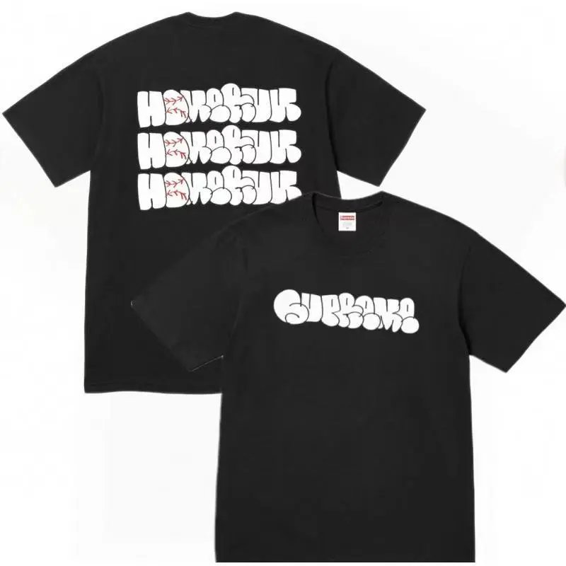 Supreme T-Shirts Short-Sleeve Logo Print — 22