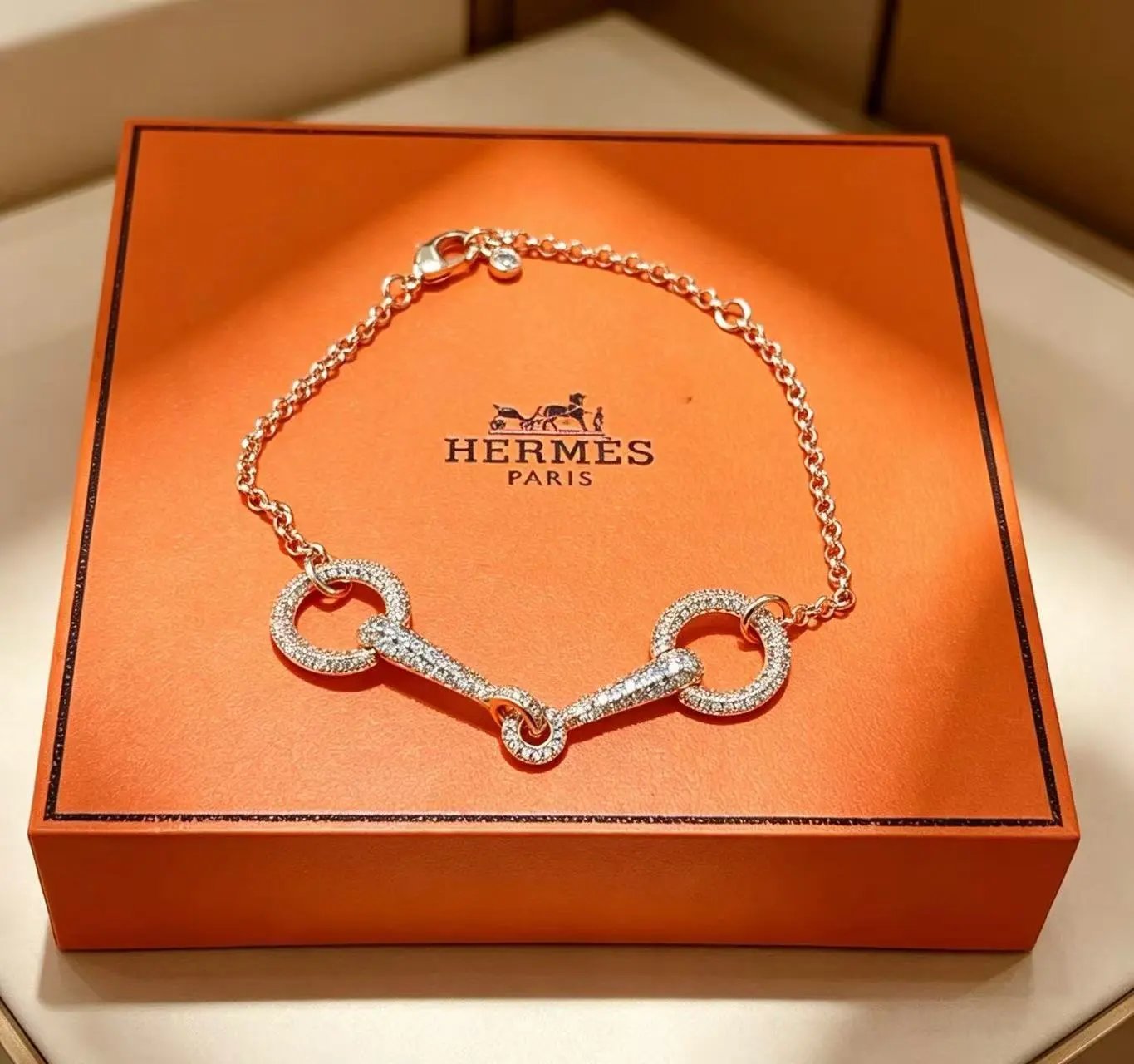 Gucci Jewelry Crystal Chain Bracelet — 6