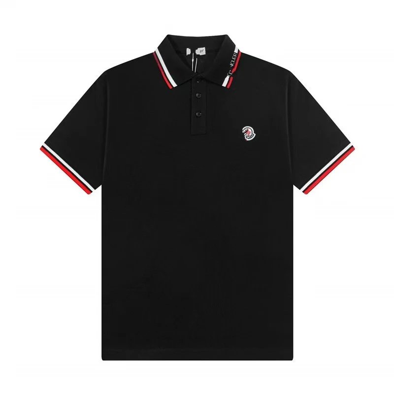 Moncler Shirts Short-Sleeve Logo Polo Shirt — 37