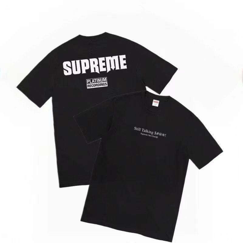 Supreme T-Shirts Short-Sleeve Logo Print — 21