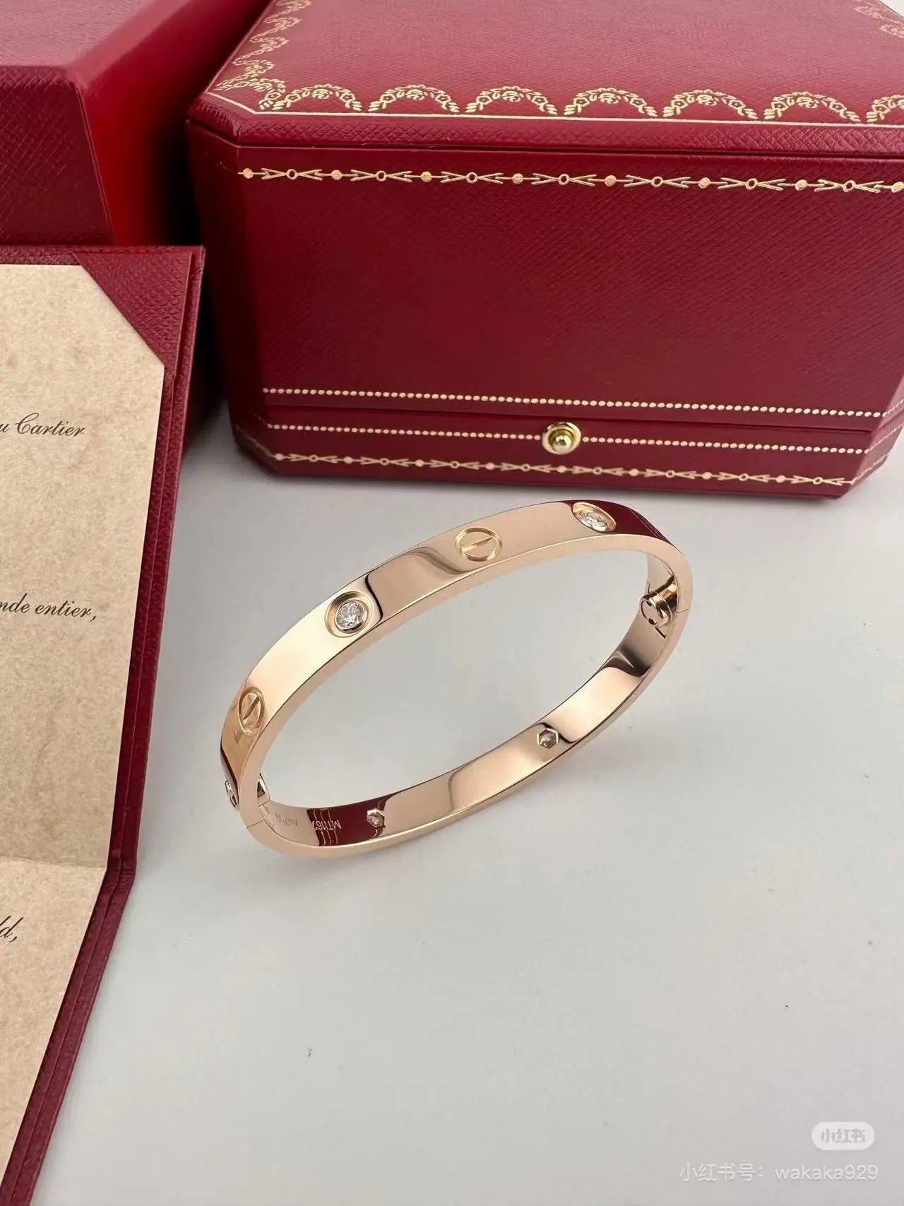 Cartier Jewelry LOVE bracelet with diamond-set screw motifs — Silver