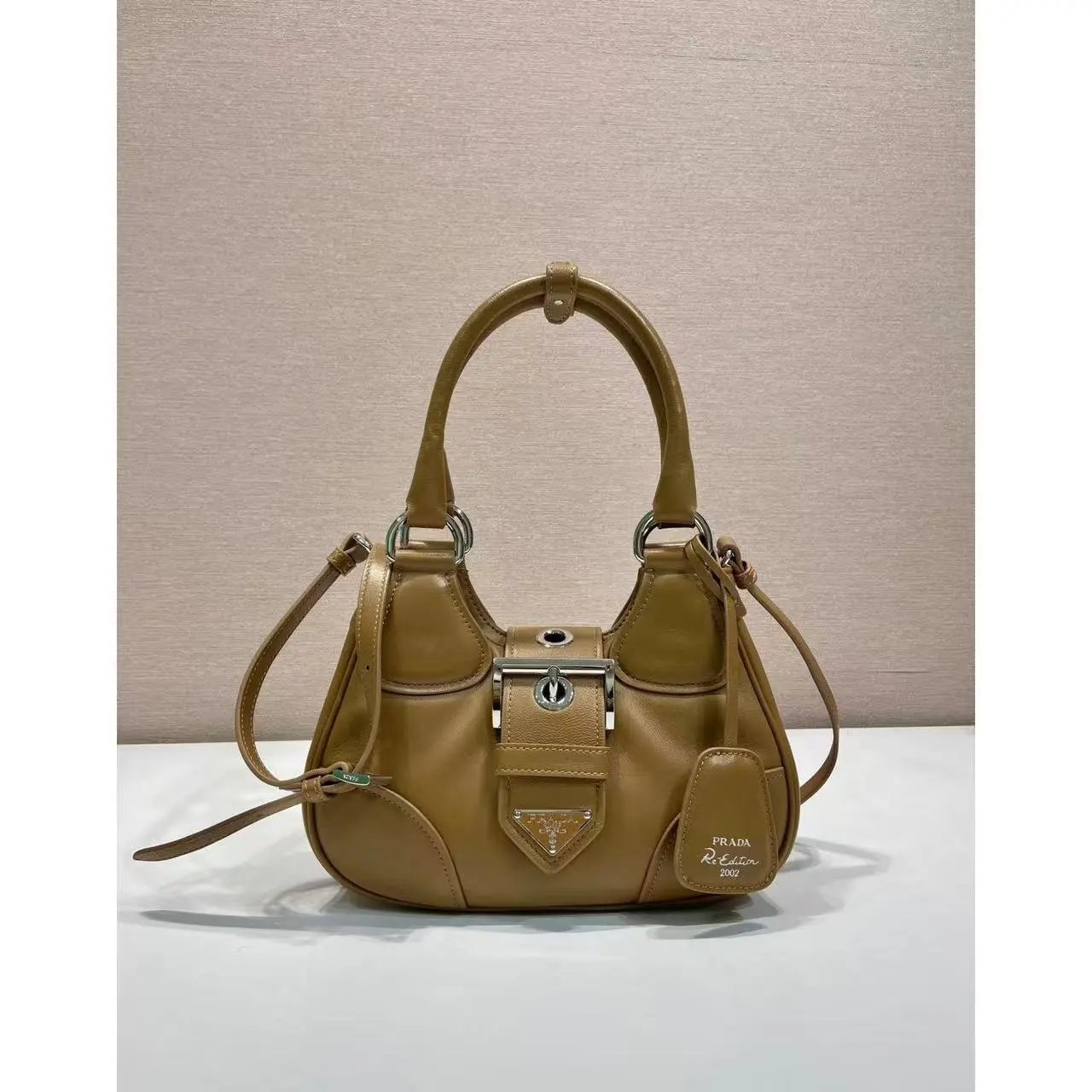 Prada Handbags Top-Handle Zip Satchel with Detachable Shoulder Strap — 20