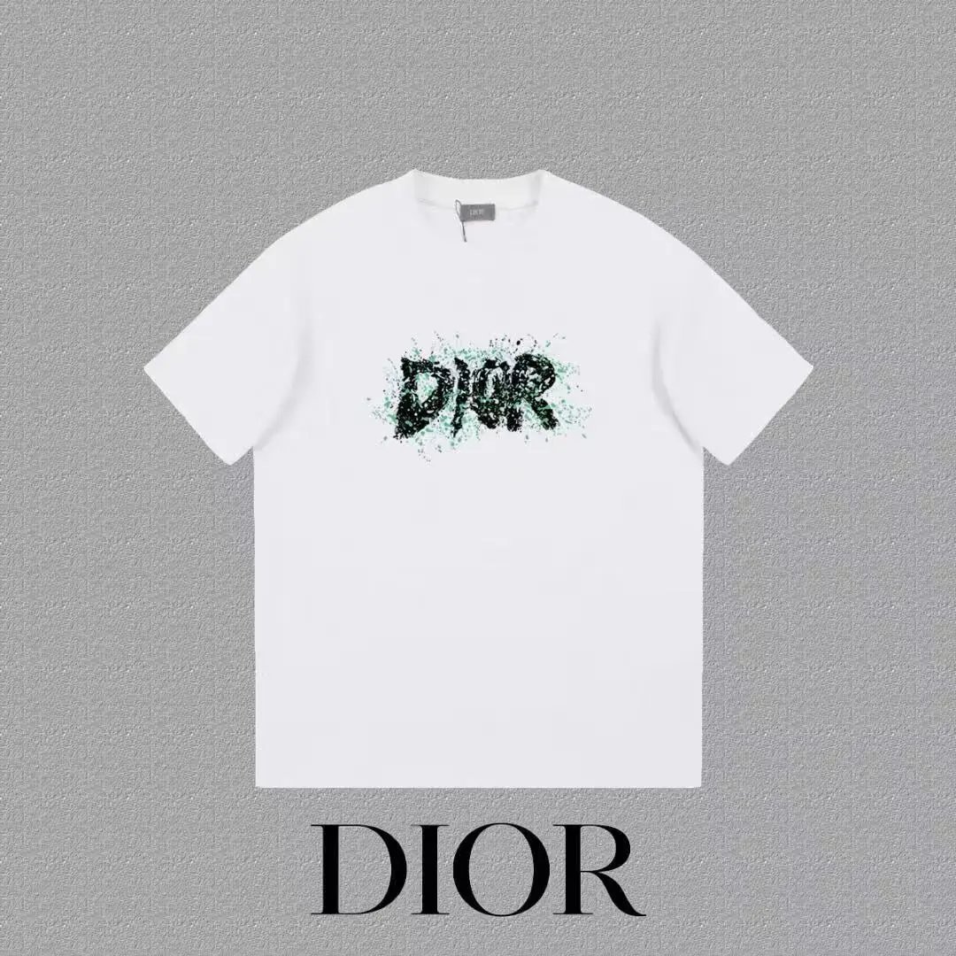 Dior T-Shirts Logo Print Short-Sleeve — 31