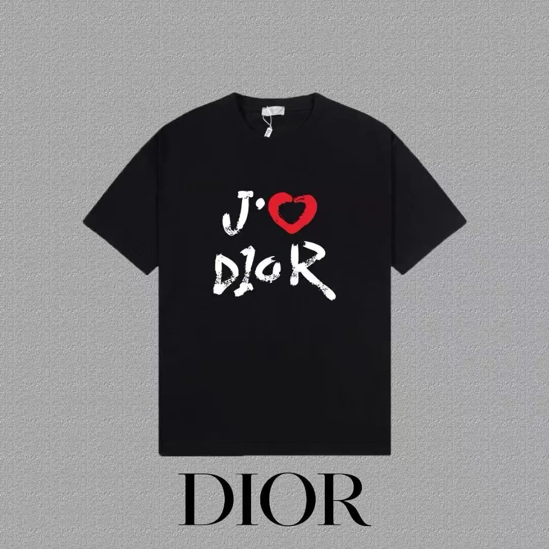 Dior T-Shirts Logo Print Short-Sleeve image 5