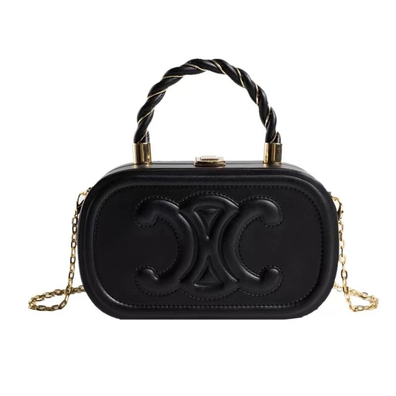 Unbranded Crossbody Bags Mini top-handle bag with embossed double-C motif — 8