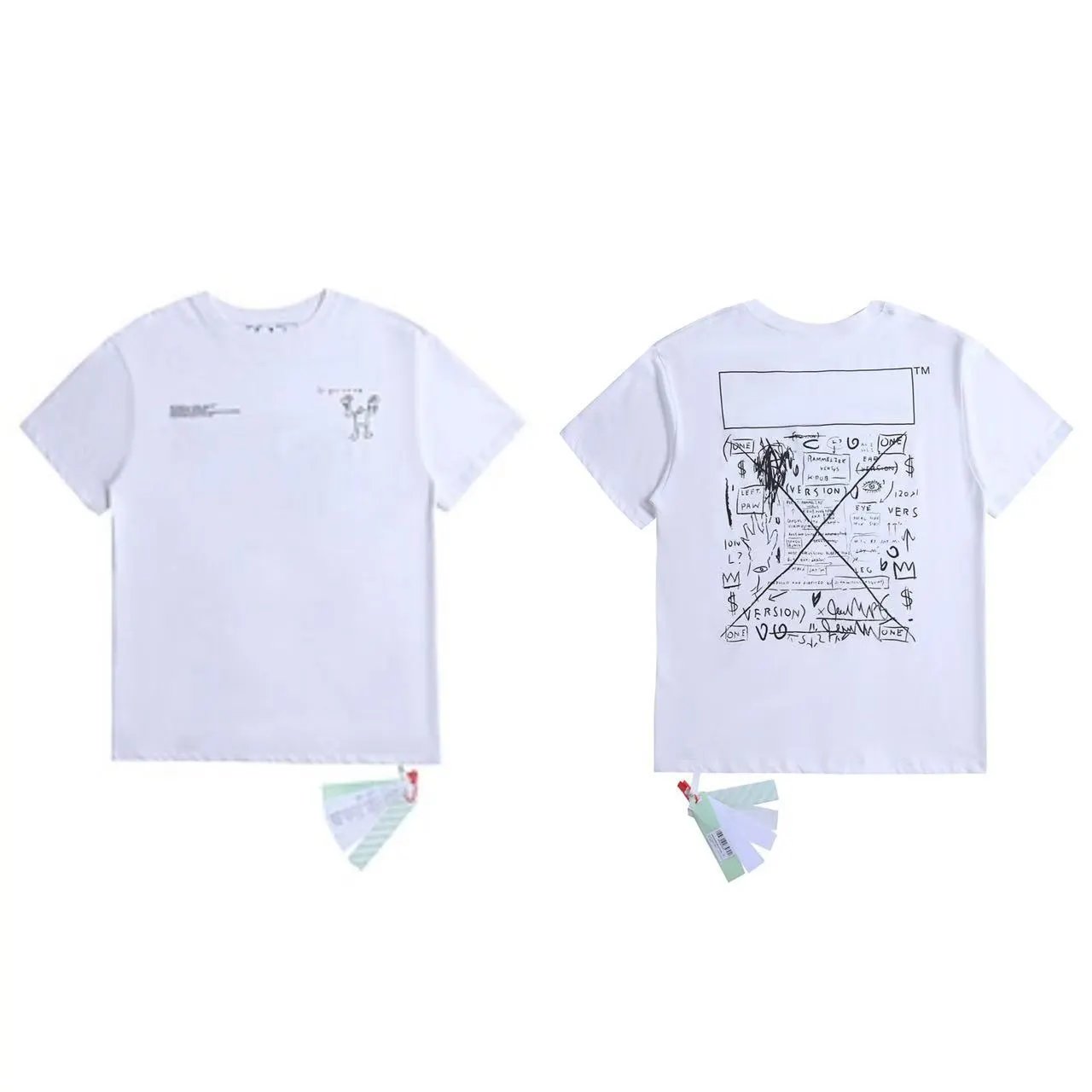 Off-White T-Shirts Graphic Arrow-Print Short-Sleeve T-Shirt — 32