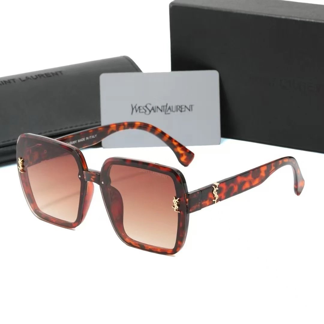 Saint Laurent Eyewear Cat-Eye Sunglasses with YSL Logo Temples — 38