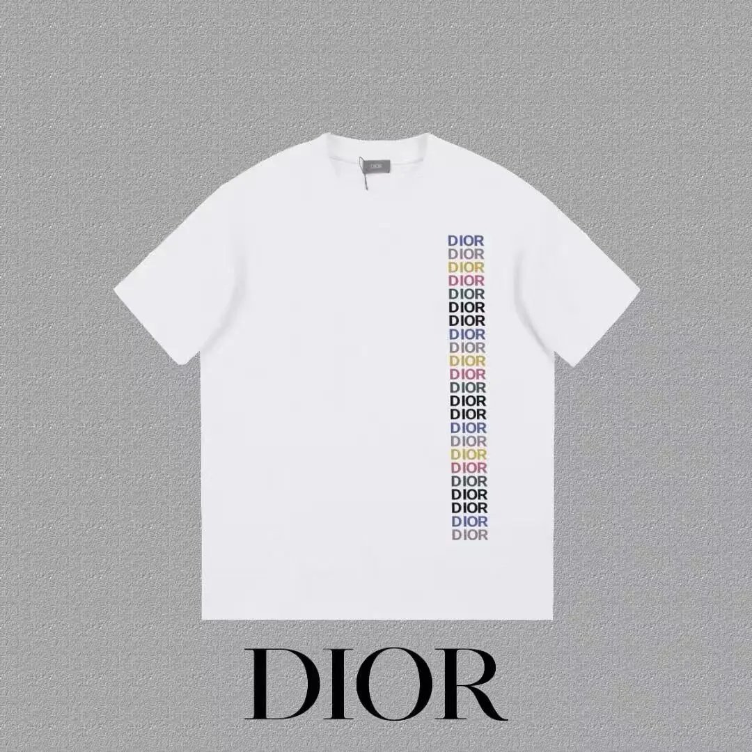 Dior T-Shirts Logo Print Short-Sleeve — 26