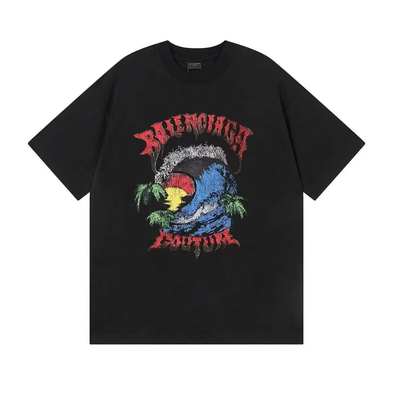 Gucci T-Shirts Short-Sleeve Logo Graphic — 33