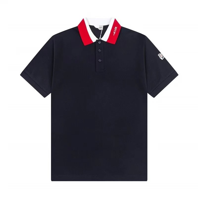 Moncler Shirts Short-Sleeve Logo Polo Shirt — 36