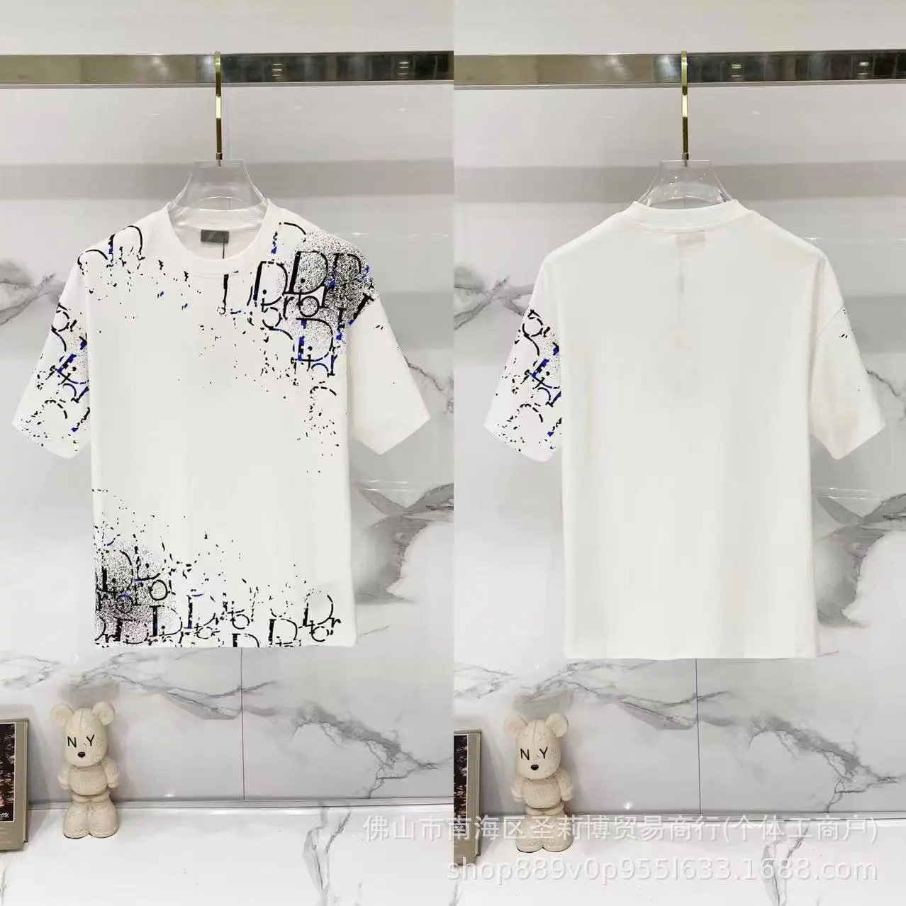 Dior T-Shirts DR42-55 logo graphic short-sleeve — 17