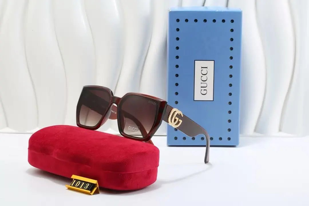 Gucci Eyewear Square Metal-Frame Sunglasses — 11