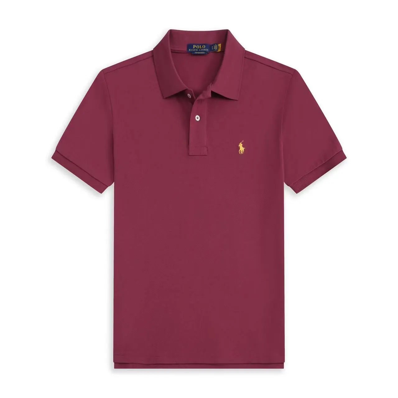 Unbranded T-Shirts Short-Sleeve Polo Shirt with Embroidered Horse Motif — 28