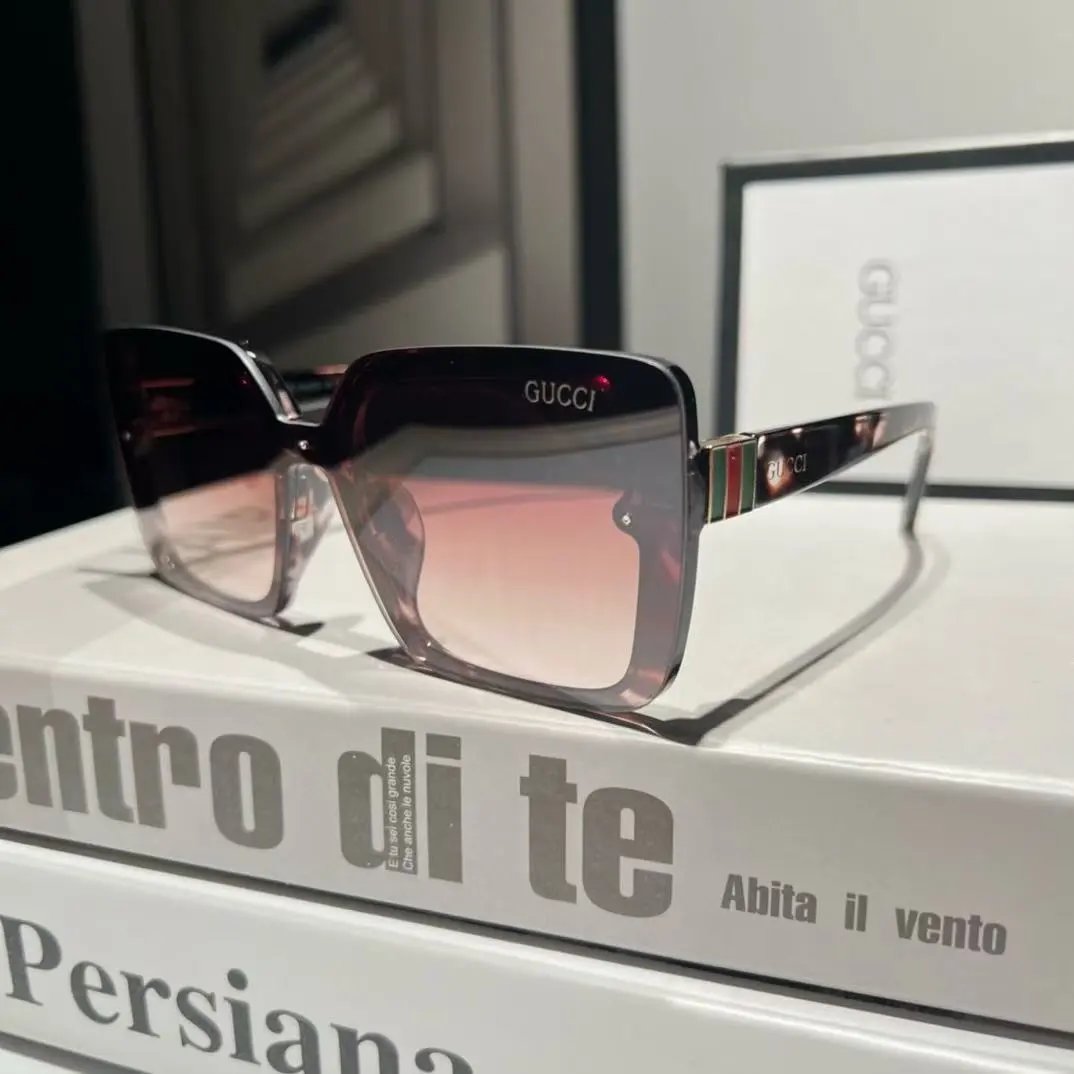 Gucci Eyewear Square Metal-Frame Sunglasses — 9