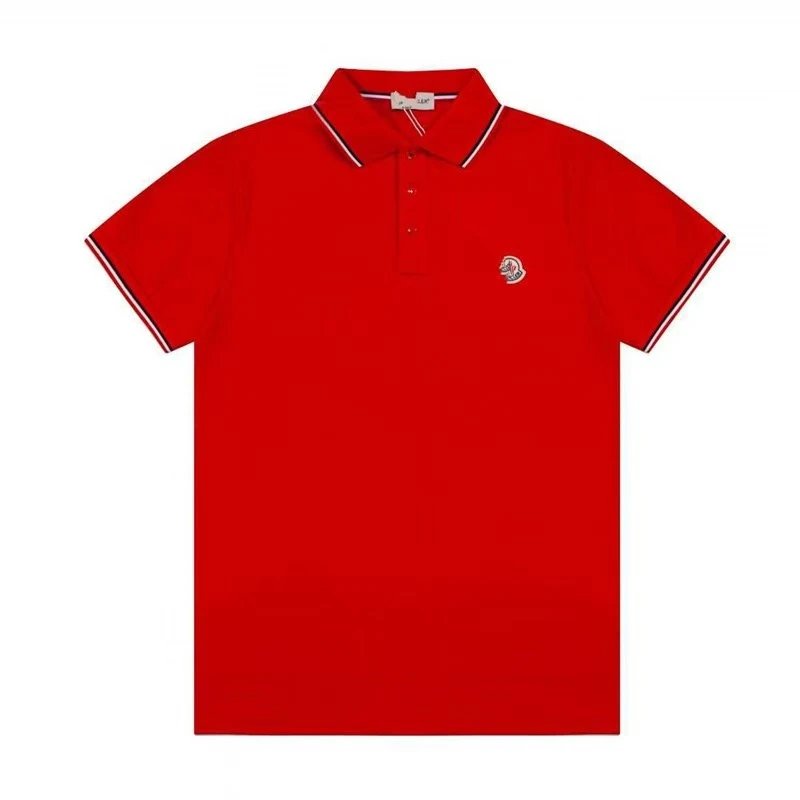 Moncler Shirts Short-Sleeve Logo Polo Shirt — 31