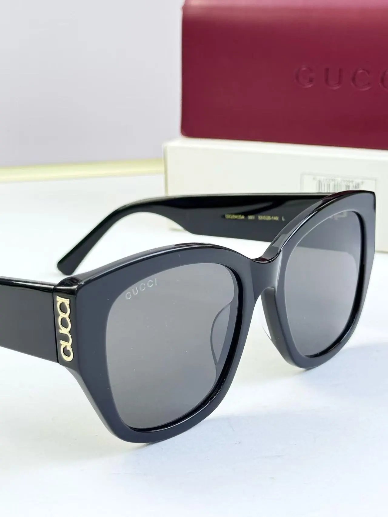 Gucci Eyewear Square Metal-Frame Sunglasses — 21