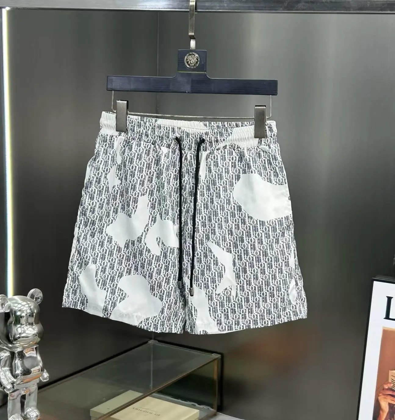 Dior Swimwear Logo Print Swim Shorts — 26