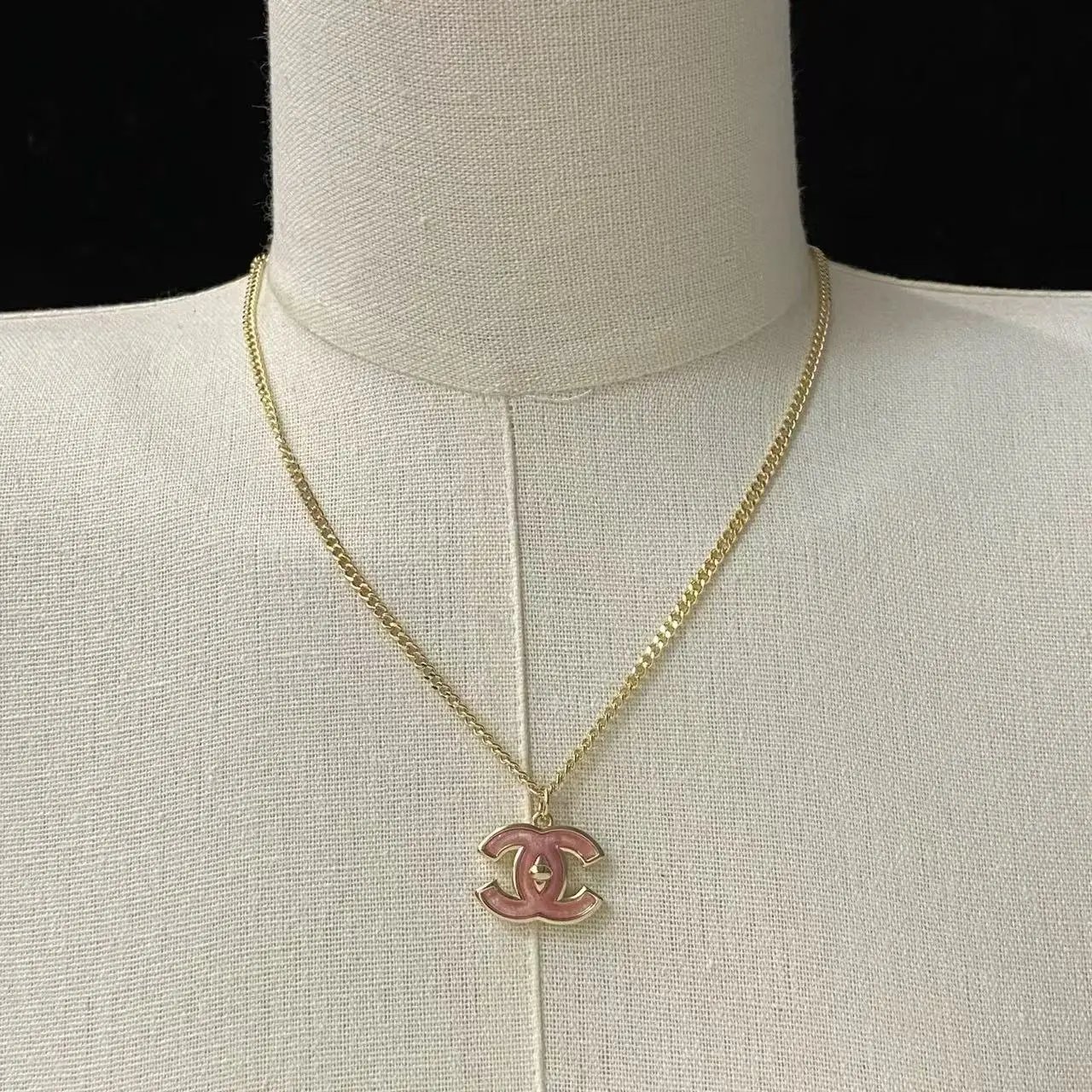 Chanel Jewelry Logo Pendant Necklace — 7