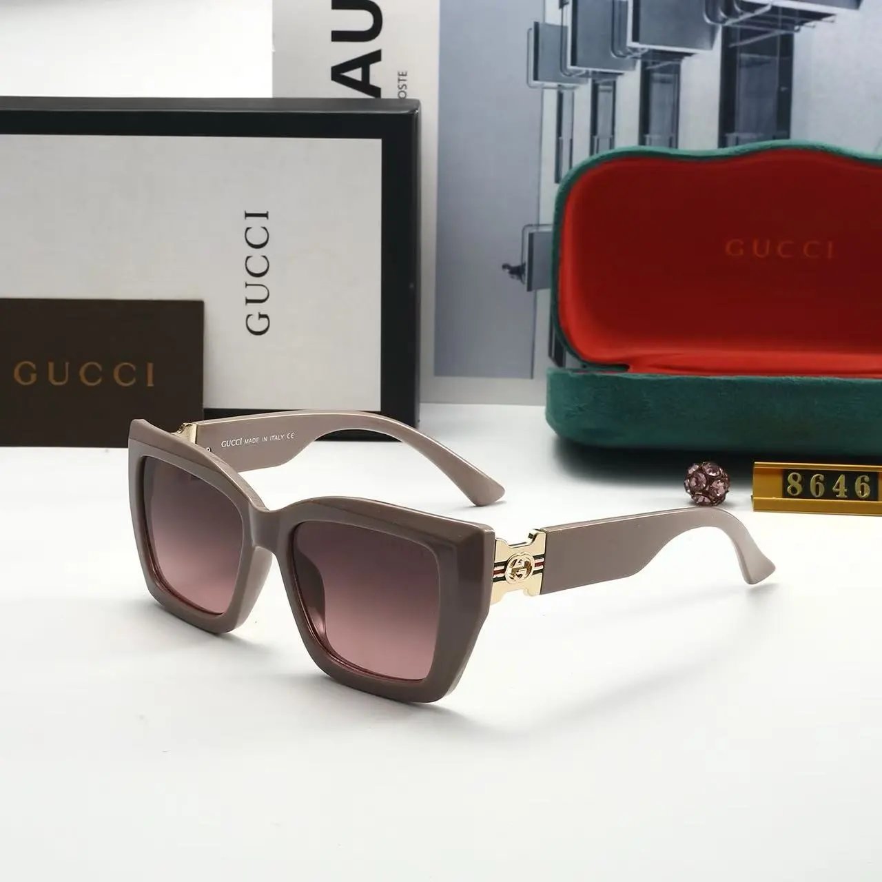 Gucci Eyewear 2293 Oversized Square Sunglasses — 10