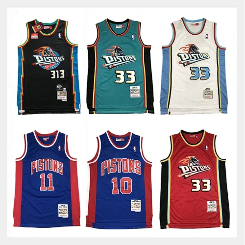 Jersey Pistons 7 Estilos