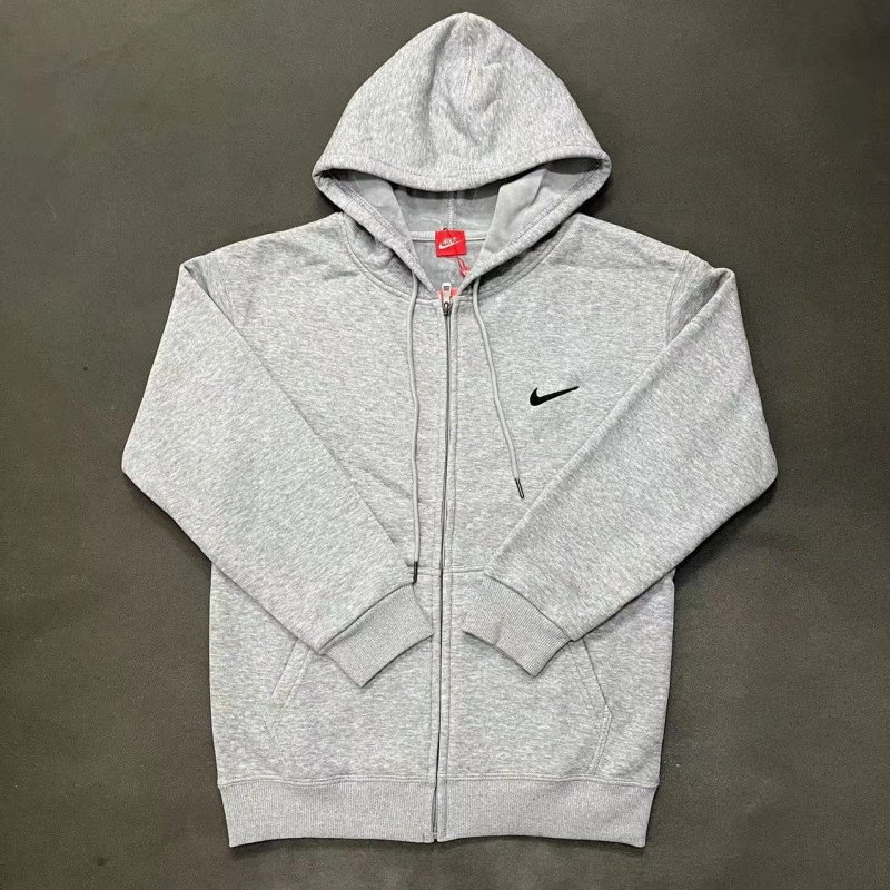 Nike Full-Zip Swoosh Hoodie Grey