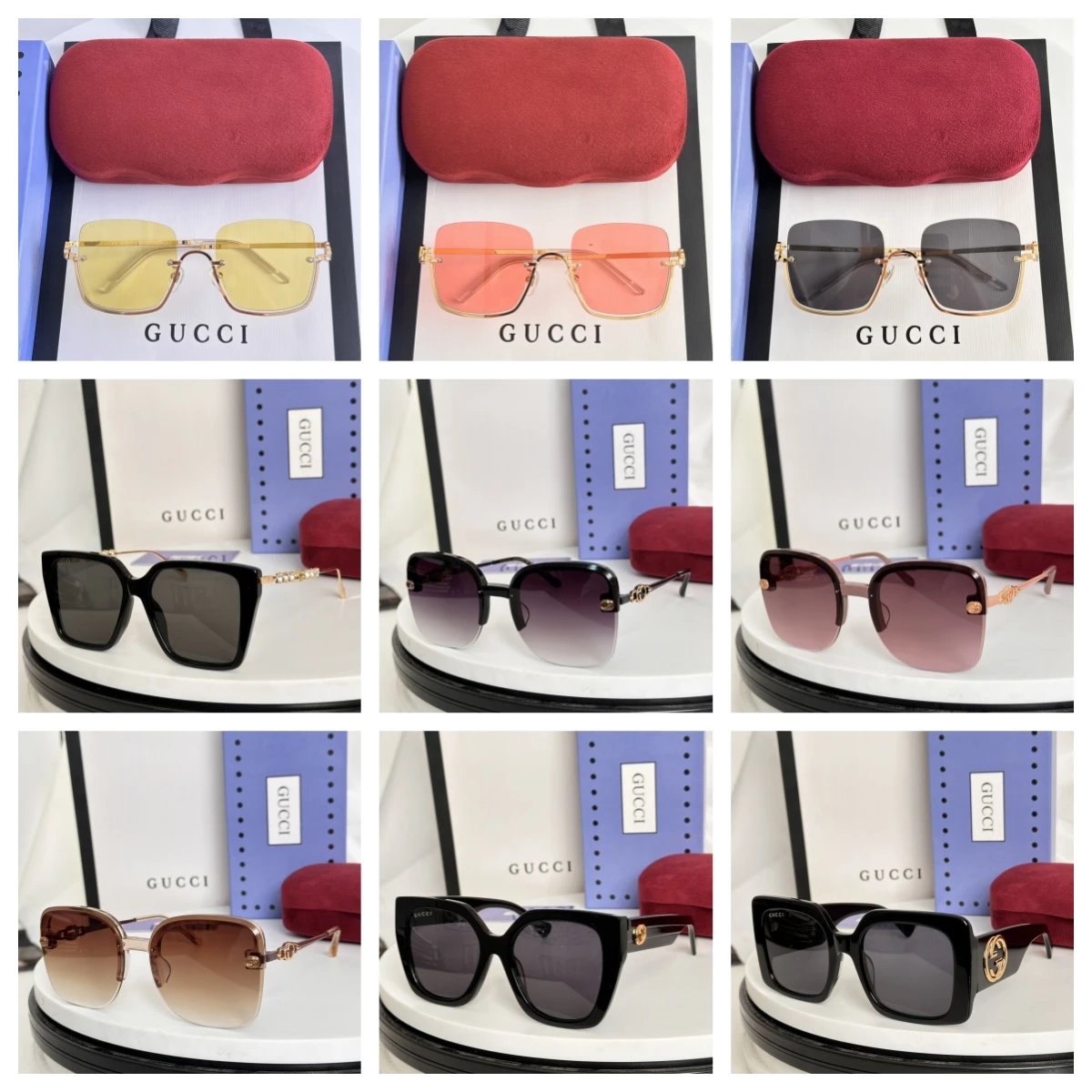 Gucci GG0746S White Oversized Square Sunglasses - 2