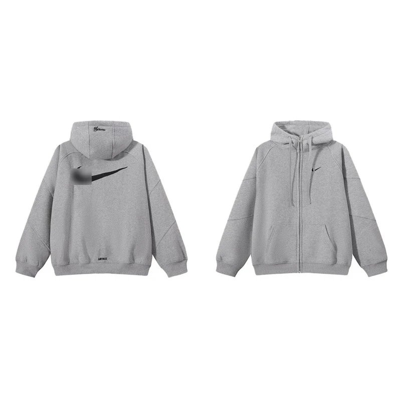 E2619 gray zipper jacket AM