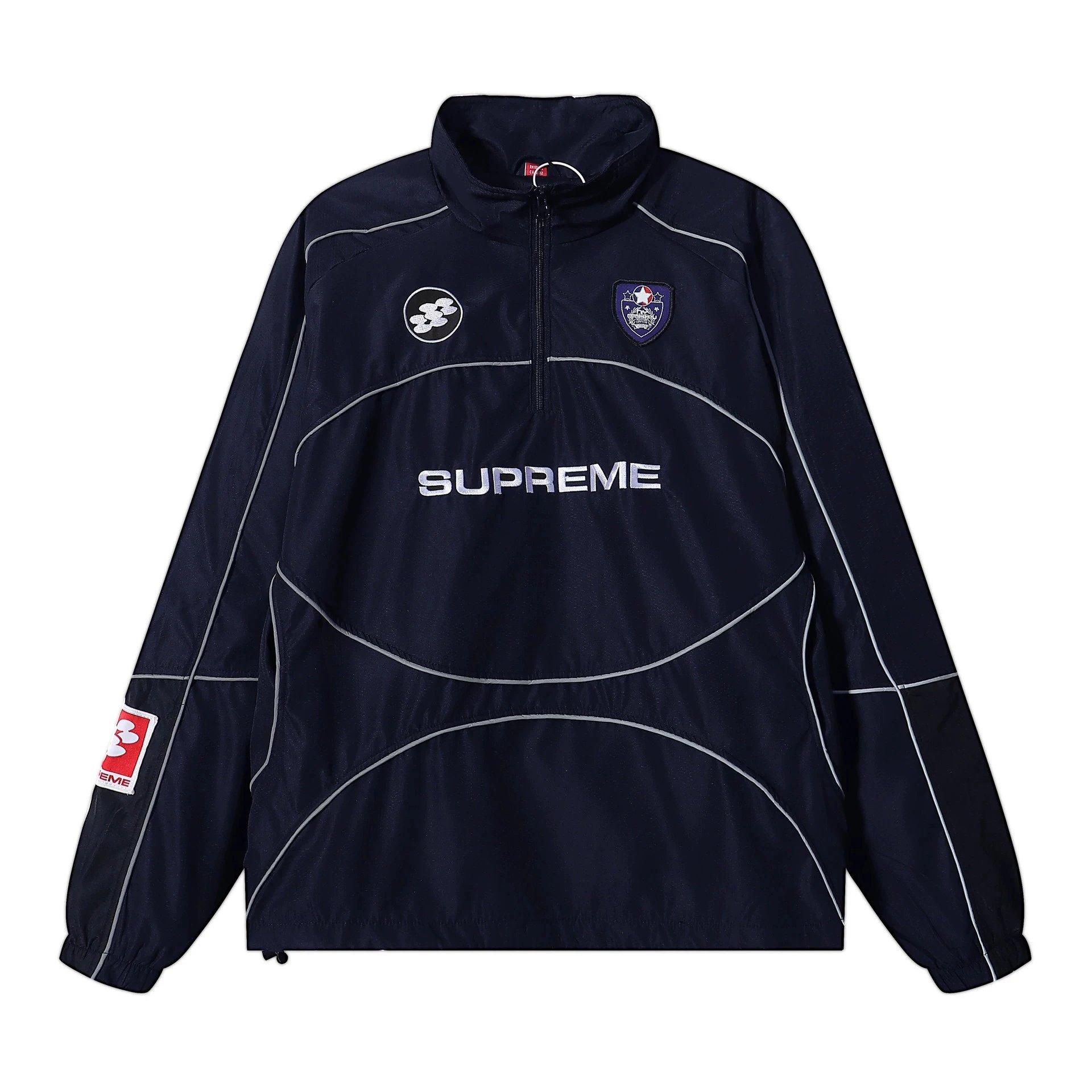 E2605 navy blue reflective jacket AM
