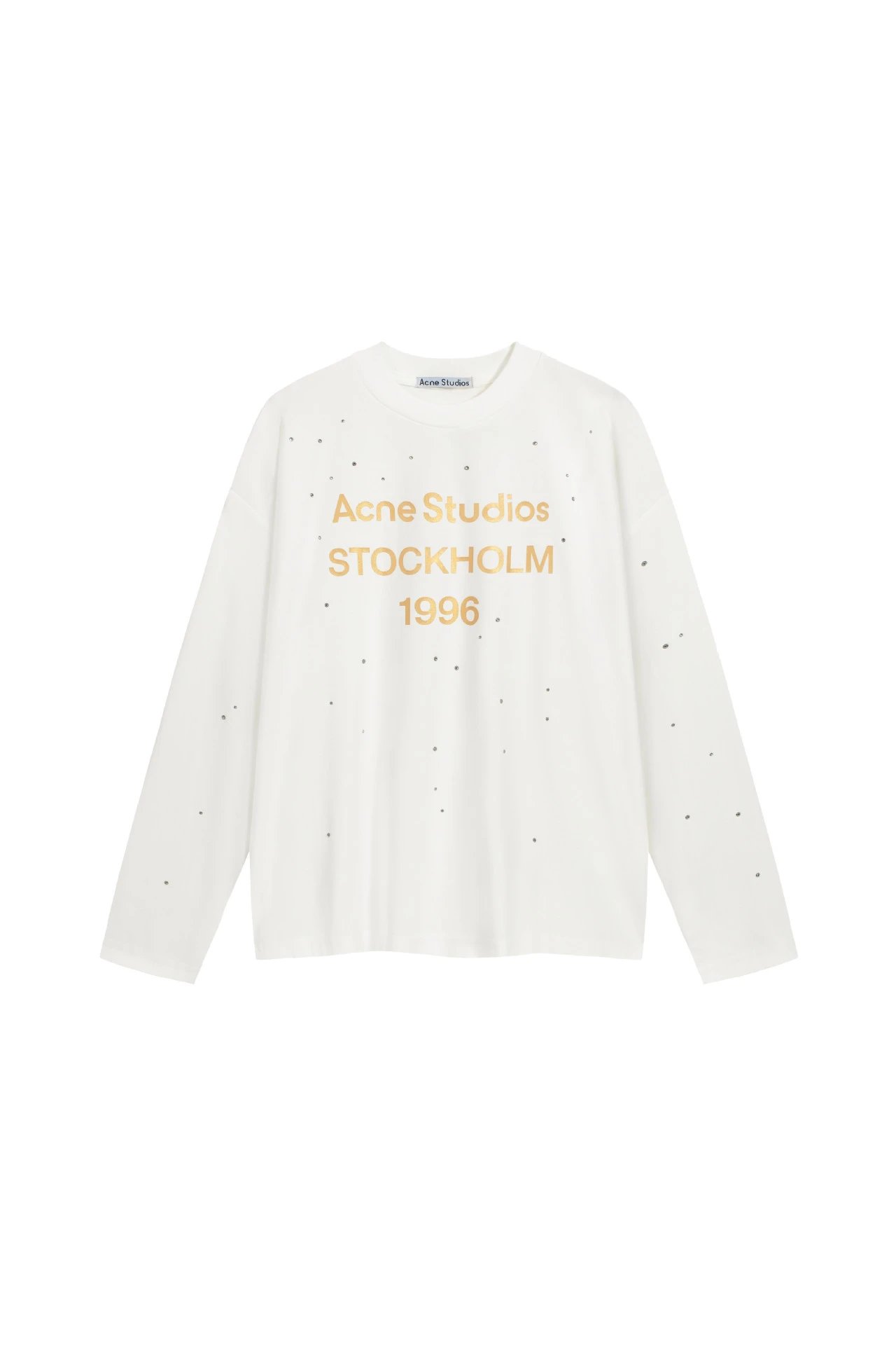 Rhinestone Print White
