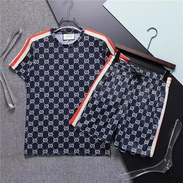 Gucci Matching Sets Monogram Short-Sleeve Top and Drawstring Shorts Set product detail image 3