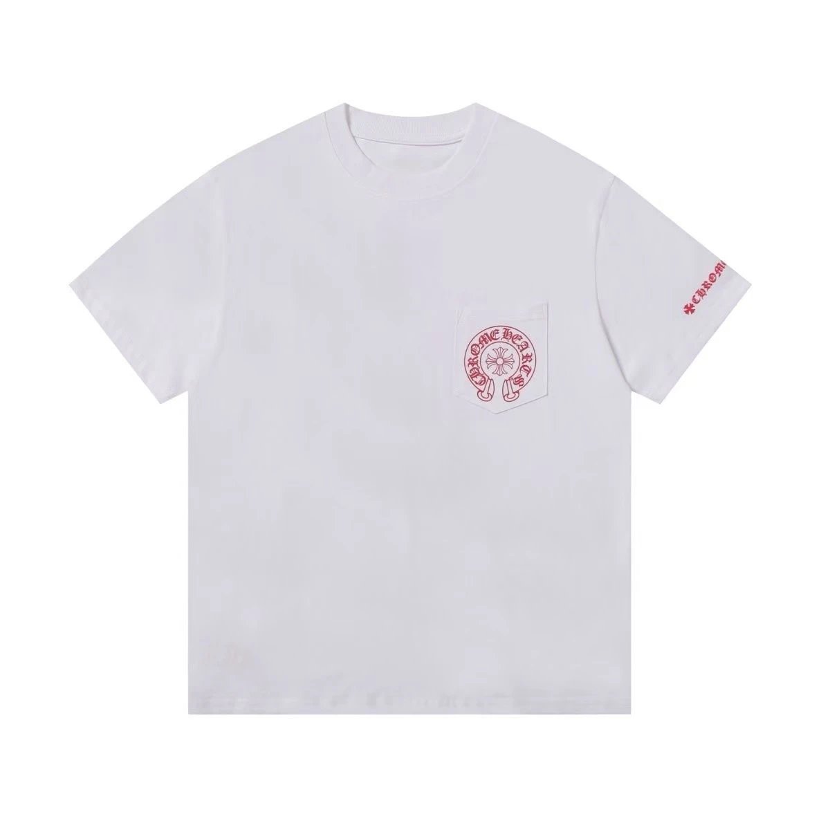 White & Red Short Sleeve 7