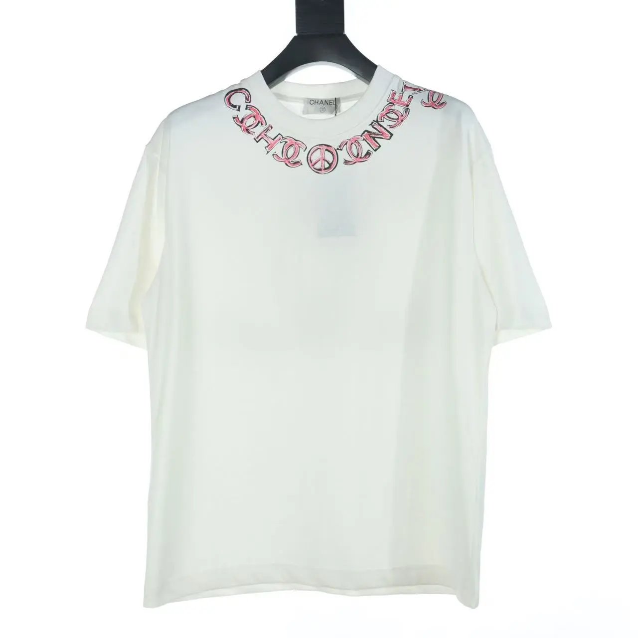 Chanel CC Logo Graphic Black T-Shirt - 4