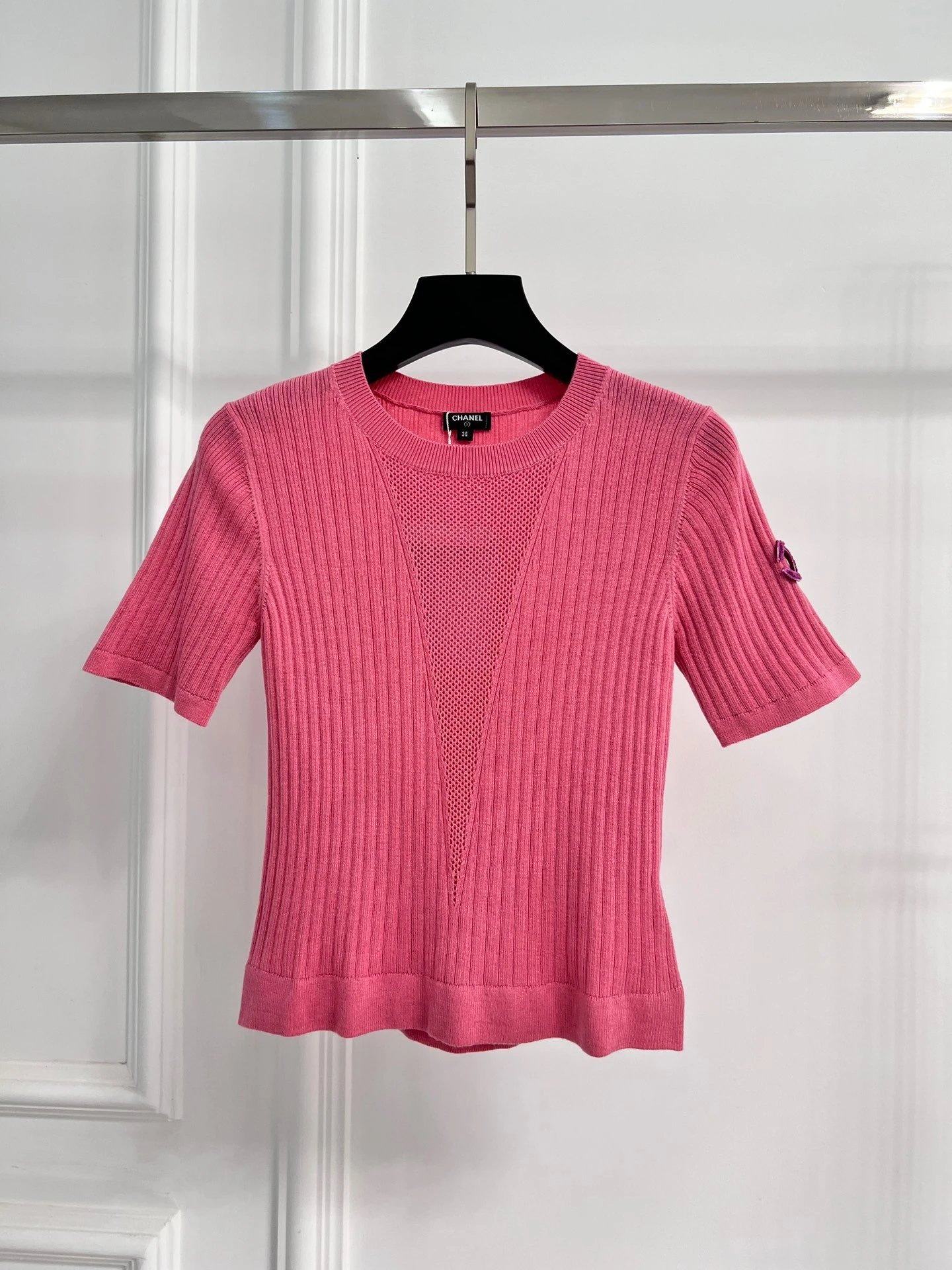 Chanel CC Logo Graphic Black T-Shirt - 9