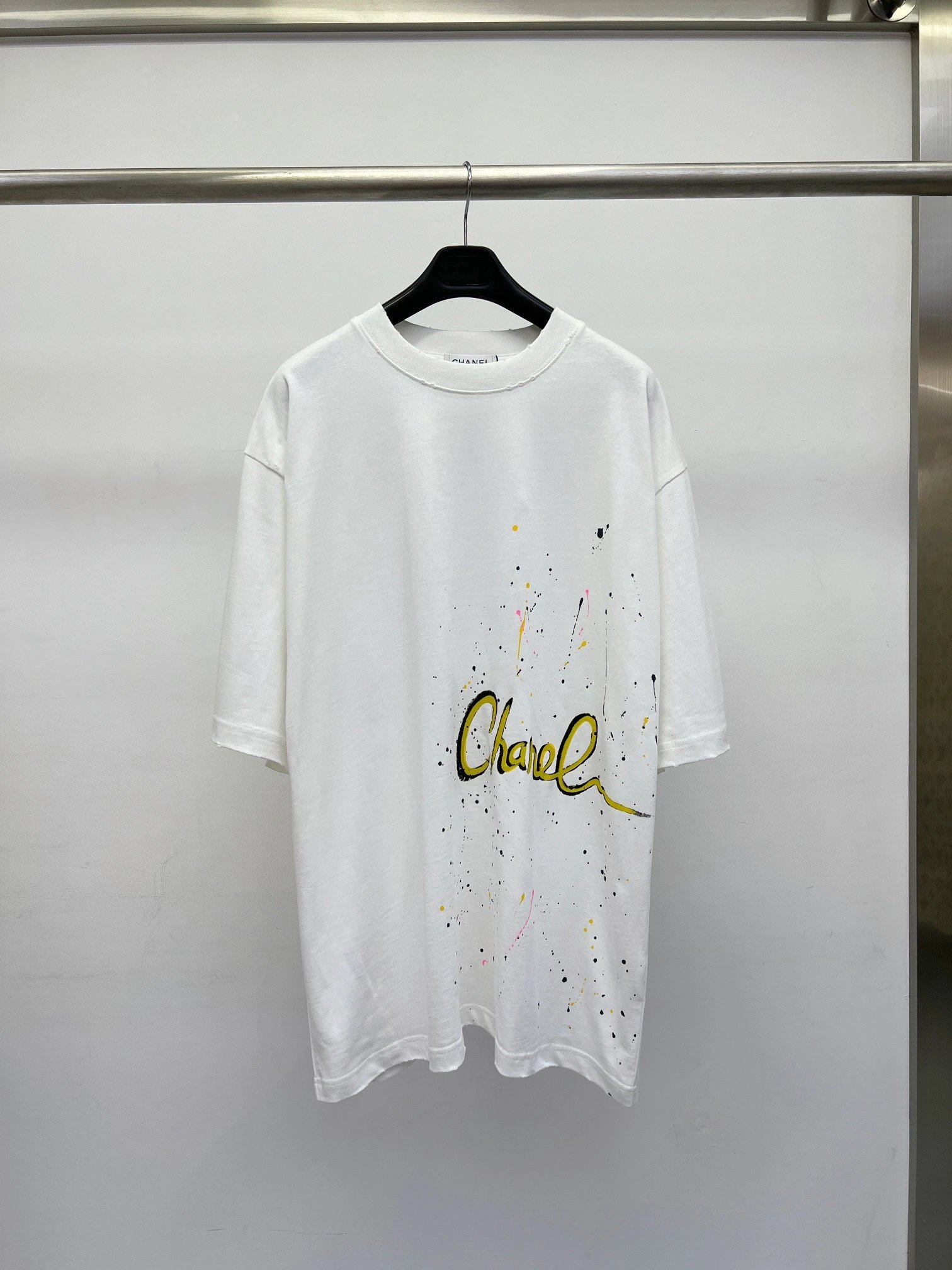 Chanel CC Logo Graphic Black T-Shirt - 7