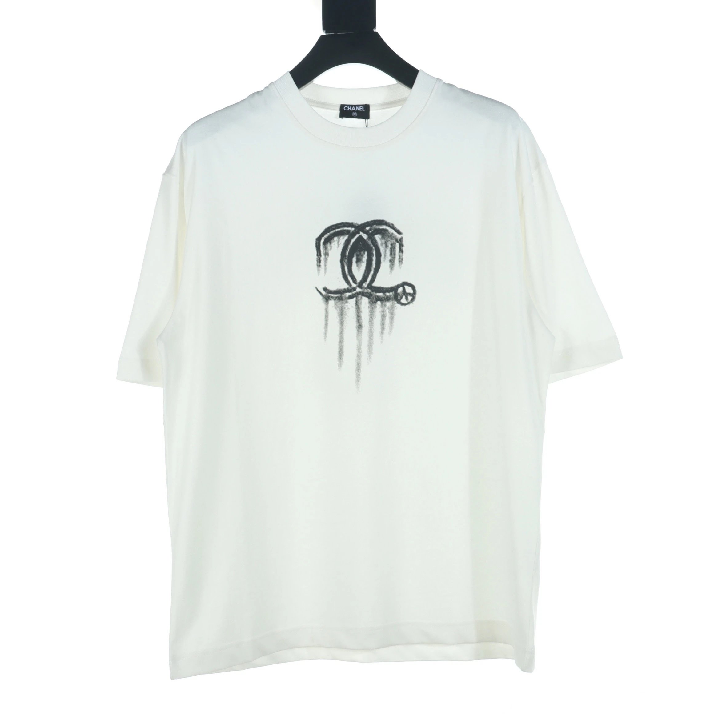 Chanel CC Logo Graphic Black T-Shirt - 5