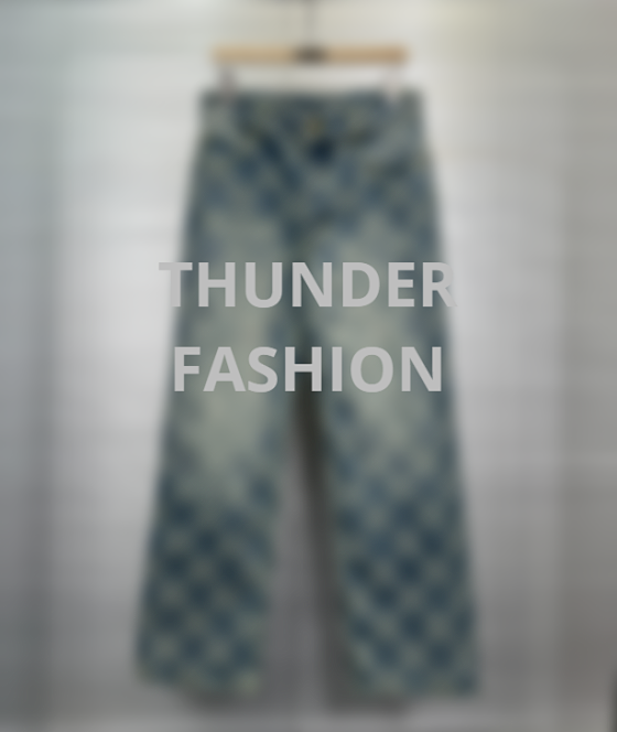 Light blue checkerboard patterned pants