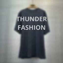 thumbnail for Skateboard print crewneck T-shirt on the back